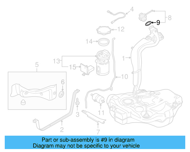 Fuel Cap Seal 1K0-201-557-A - View 51