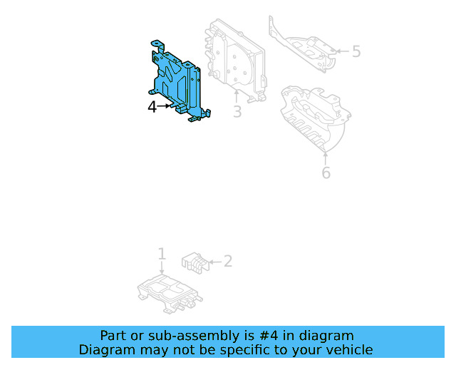 Battery Charger Front Bracket 1EA-971-860 - View 3