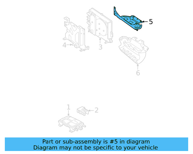 Battery Charger Rear Bracket 1EA-971-796-D - View 3