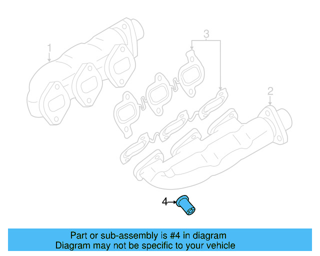Exhaust Manifold Nut 057-131-529-G - View 6