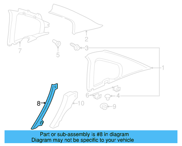 Lower Quarter Trim 3B0-867-768-Q70