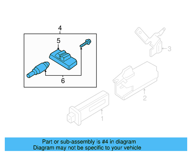 TPMS Sensor 5Q0-998-270-F - View 4