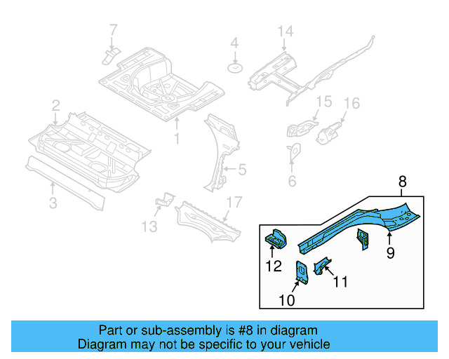 Rear Cross 1K5-803-133 - View 3