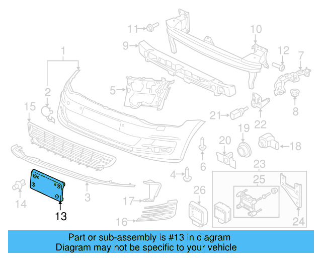 License Bracket 5GM-807-287-D-9B9 - View 7