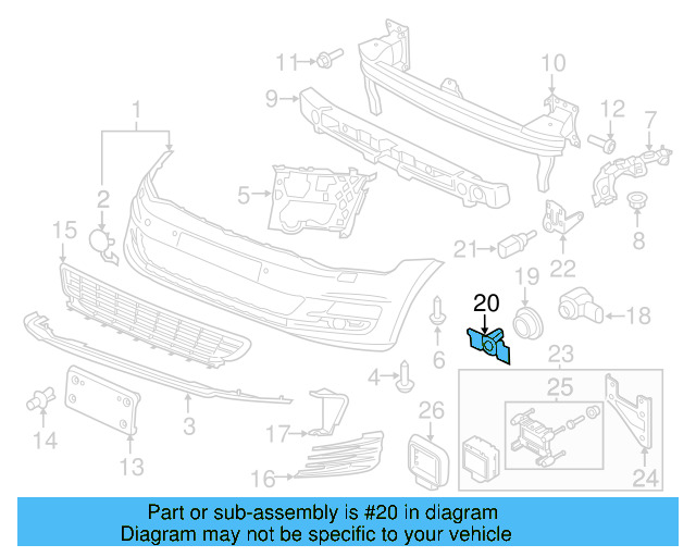Park Sensor Bracket 5G0-919-493-B - View 7