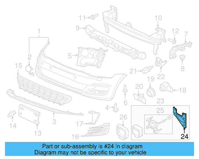Distance Sensor Bracket 5Q0-907-461-A - View 7