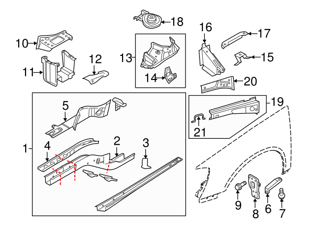 Apron Assembly Reinforcement 5N0-805-078