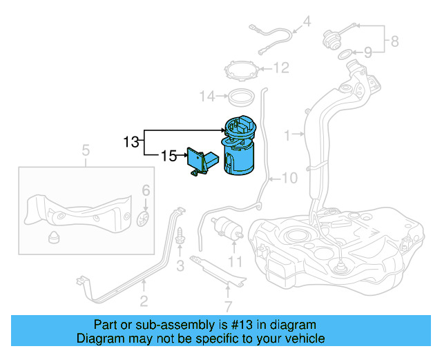 Fuel Pump Assembly 1K0-919-051-DB - View 23