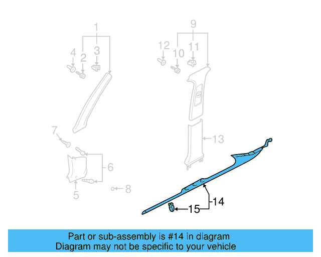 Scuff Plate 3B0-853-370-D-Q70 - View 12