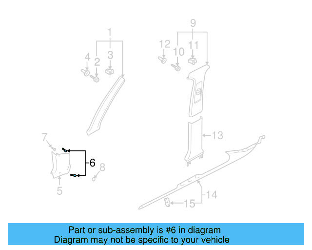 Kick Panel Trim Screw N-907-321-02 - View 8