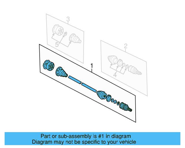 Axle Assembly 3B0-501-203-X - View 3