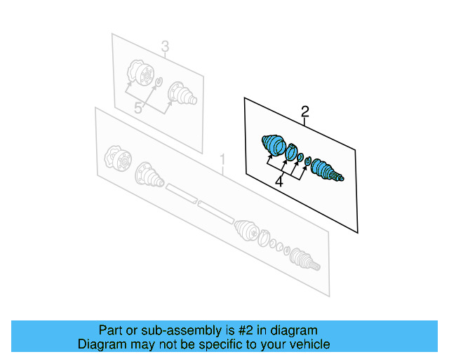 Outer Joint Assembly 4B0-598-099 - View 3
