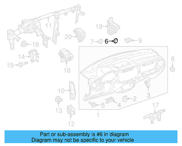 Column Support Plug N-105-608-01 - View 25