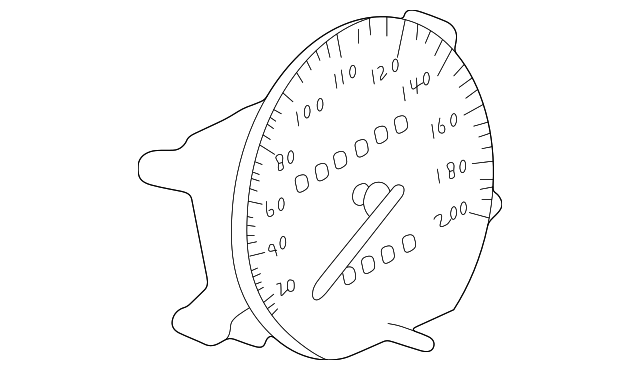 Speedometer Head 701-957-033-C