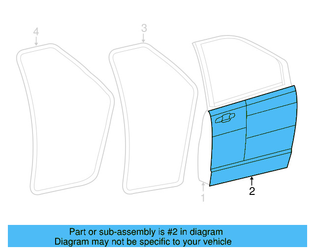 Outer Panel 7B0-831-112-A - View 3