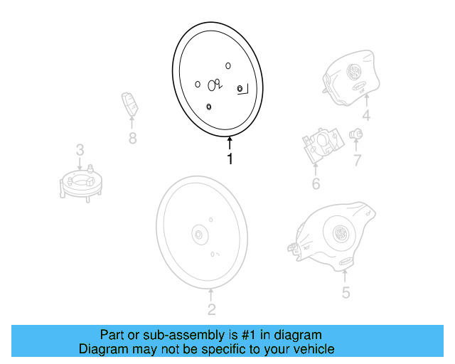 Steering Wheel 1J0-419-091-AP-E74 - View 11