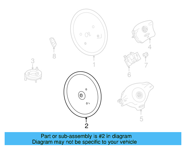 Steering Wheel 1J0-419-091-AP-E74