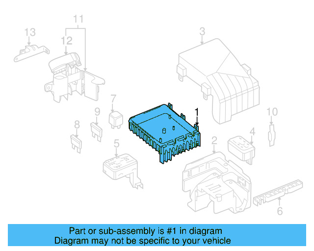 Fuse & Relay Box 3C0-937-125-A - View 3