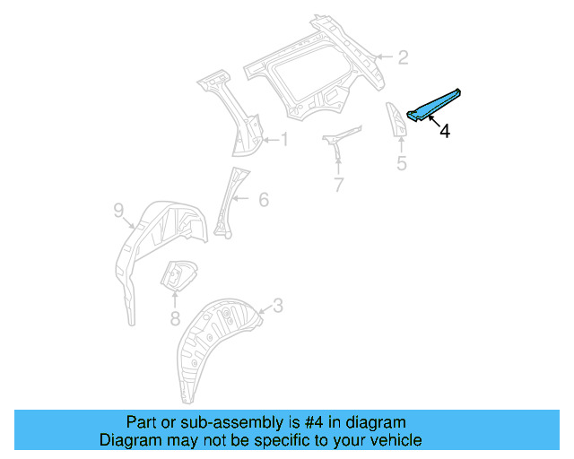 Filler Plate 3C0-809-415 - View 3
