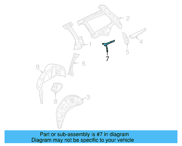 Seat Belt Reinforced 3C9-810-746 - View 3