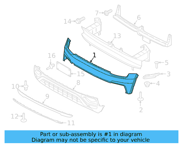 Bumper Cover (Unpainted) 3cn807221gru - View 4