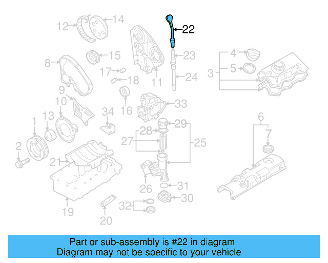 Engine Oil Dipstick 038-115-611-B - View 21