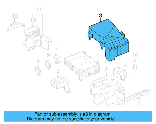 Fuse Box Cover 1K0-937-132-F - View 18