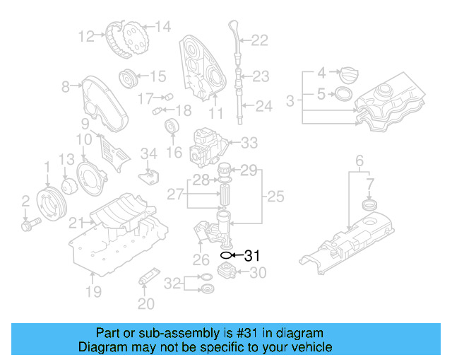 Engine Oil Cooler O 038-117-070-A - View 24