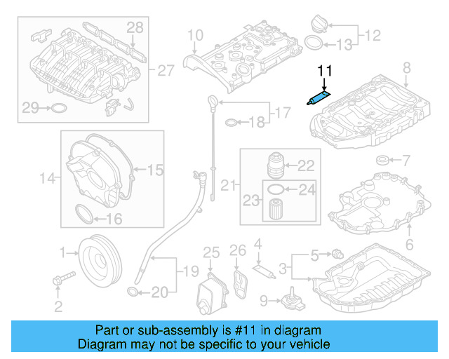 Upper Oil Pan Sealer D-176-501-A1 - View 62