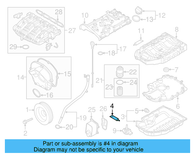 Upper Oil Pan Sealer D-176-501-A1 - View 64