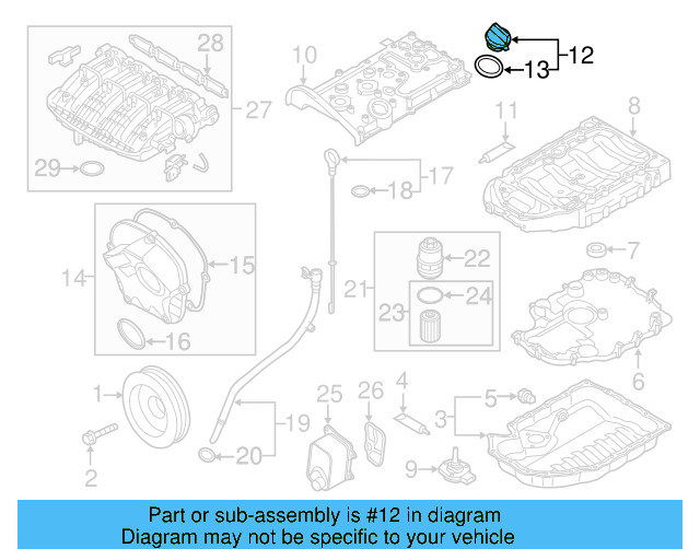 Filler Cap 06K-103-485-D - View 58