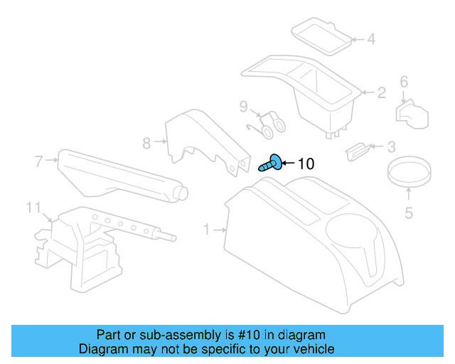 Cover Clip 3B0-885-313 - View 4