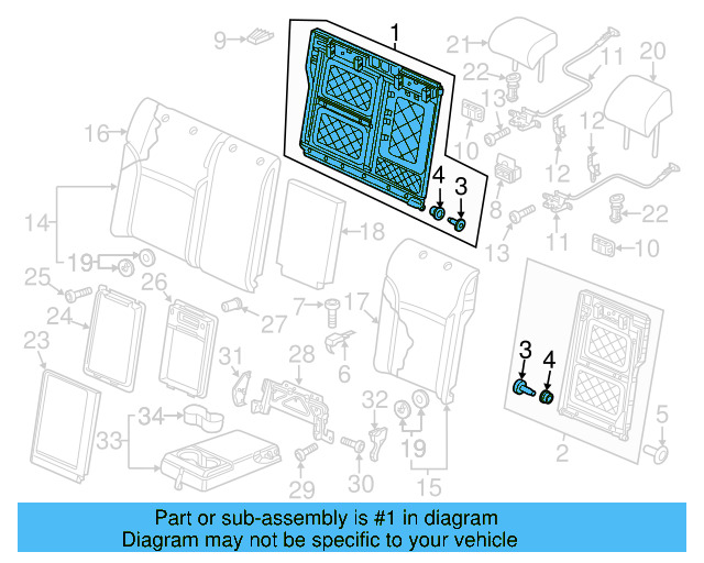 Seat Back Frame 5C6-885-504-H - View 15