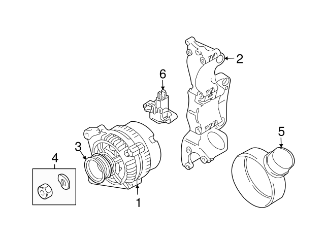 Pulley Hardware Kit 028-903-320-C - View 70