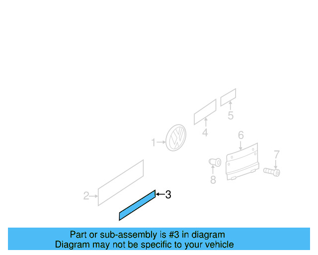 Nameplate 5K0-853-688-A-FXC - View 23