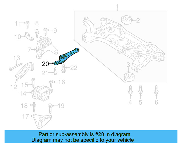 Rear Support 1K0-199-855-BC - View 15