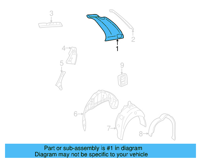 Rear Pillar 1J4-809-403-R