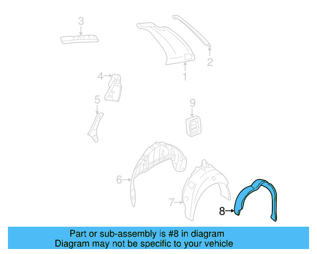 Wheelhouse Liner 1JM-810-972 - View 8