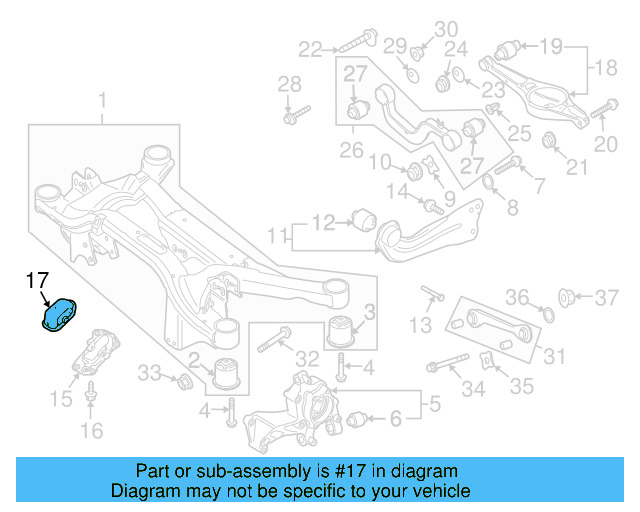 Trailing Arm Mount Bolt N-107-695-01 - View 4