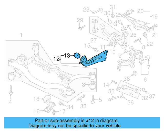 Trailing Arm 3C0-505-223-A - View 5