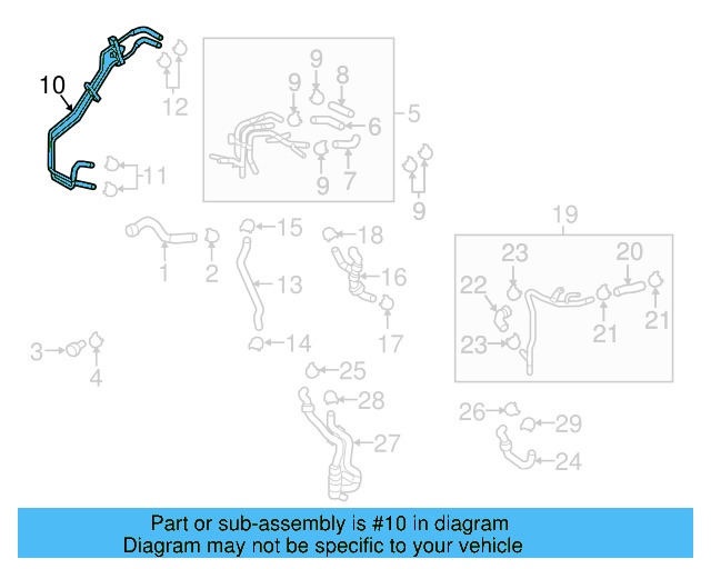 Connector Tube 04L-121-444-J - View 4
