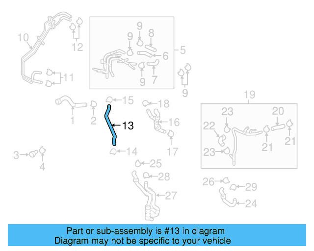 Connector Hose 5Q0-122-101-CK - View 6