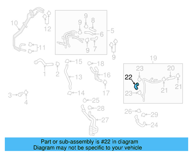 Lower Hose 04L-121-058-B - View 12