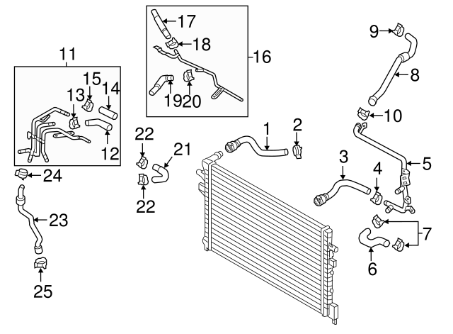 Hose 5K0-122-447-L - View 3