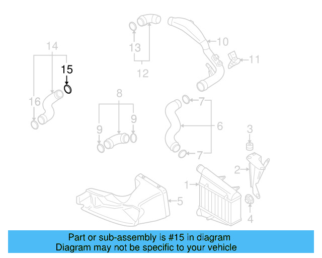 Connector Hose Upper Seal 3C0-145-117 - View 18