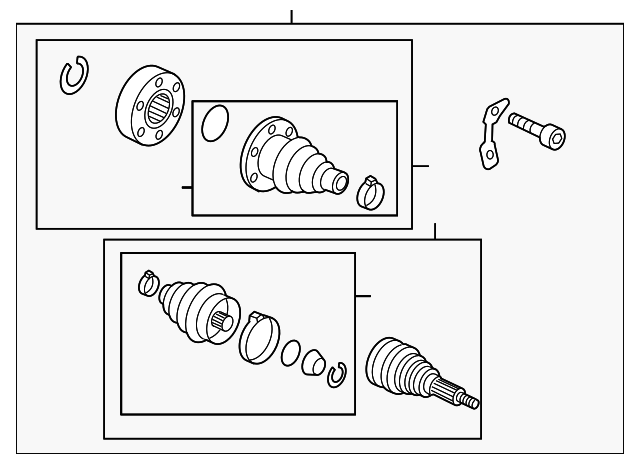 Axle Assembly 1J0-501-203-BX - View 2