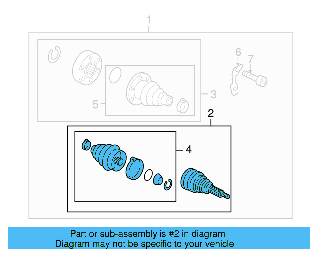 Inner Joint Assembly 1K0-498-103-X - View 13