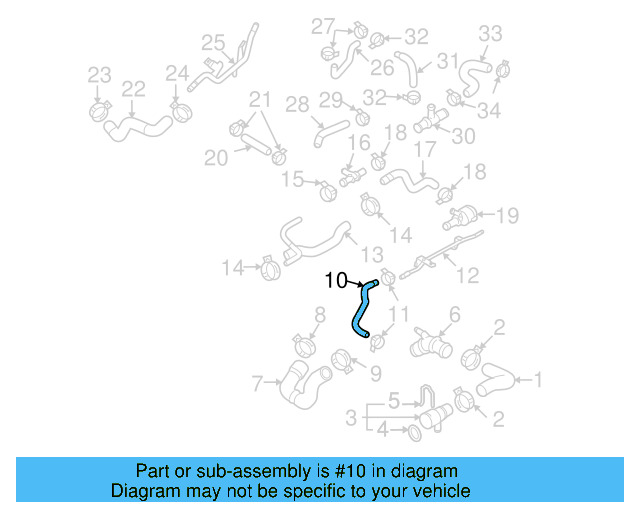 Connector Hose 3C0-121-447-AN - View 2