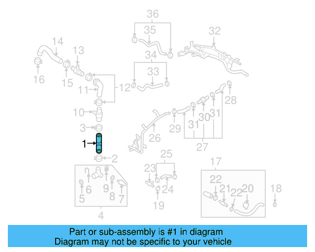 Lower Hose 3C0-121-051-Q - View 15