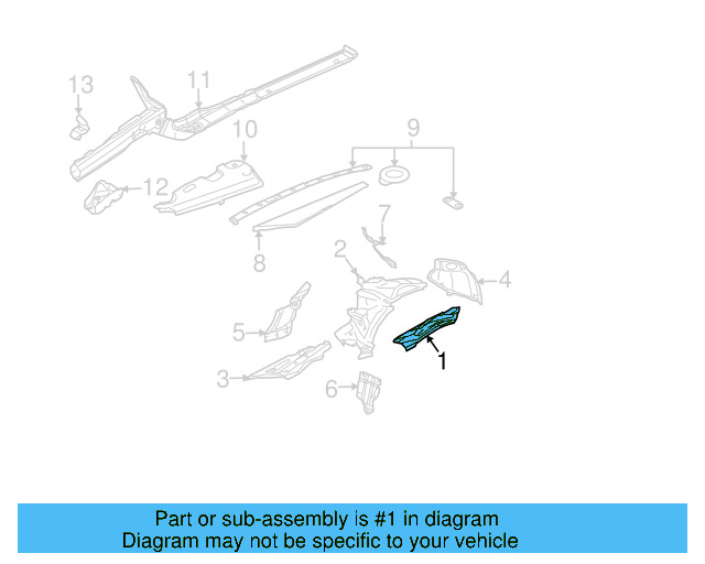 Upper Rail 3D0-805-303-G - View 5